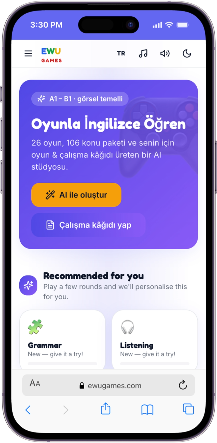 EWU Games: İngilizceyi Oyunun İçine Taşıyoruz